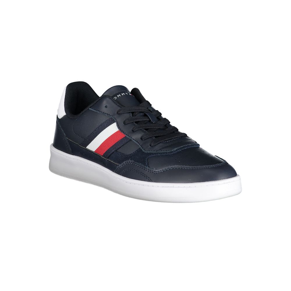 Blå polyester-sneaker
