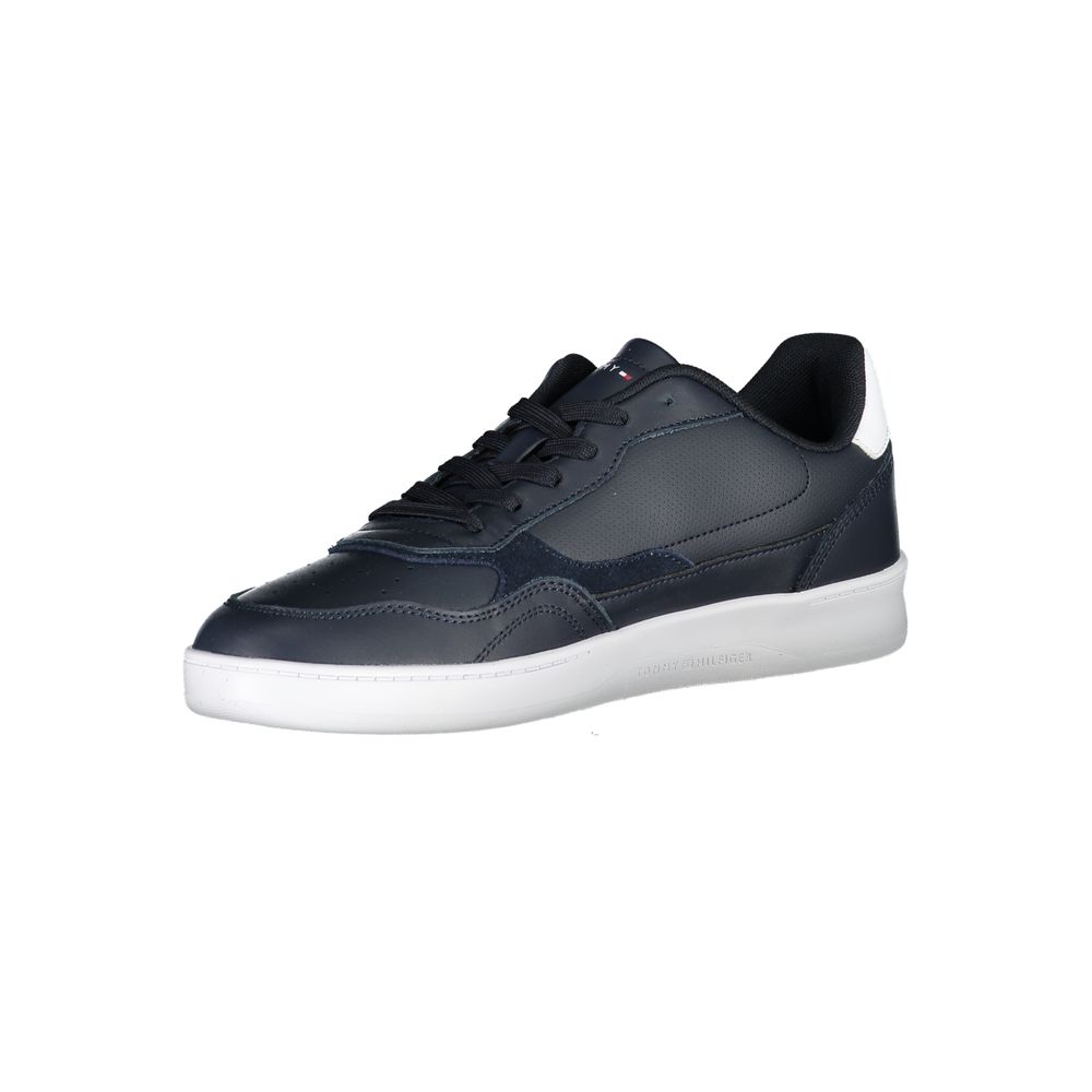Blå polyester-sneaker