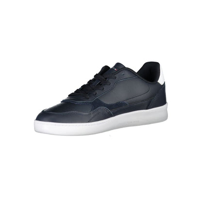 Blå polyester-sneaker