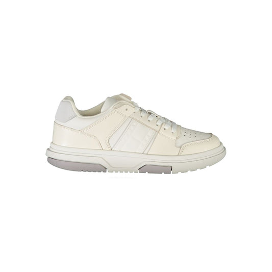 Hvid polyester-sneaker