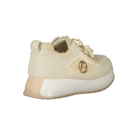 Beige polyethylen-sneaker