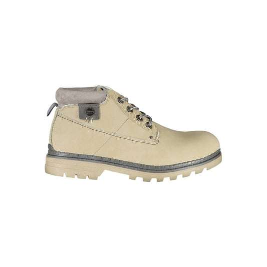 Beige polyesterstøvle