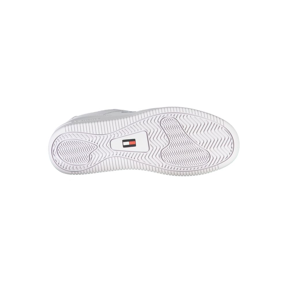 Hvid polyester-sneaker