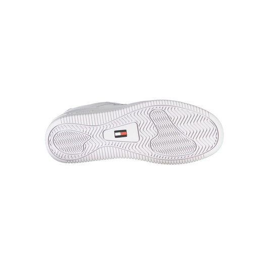 Hvid polyester-sneaker