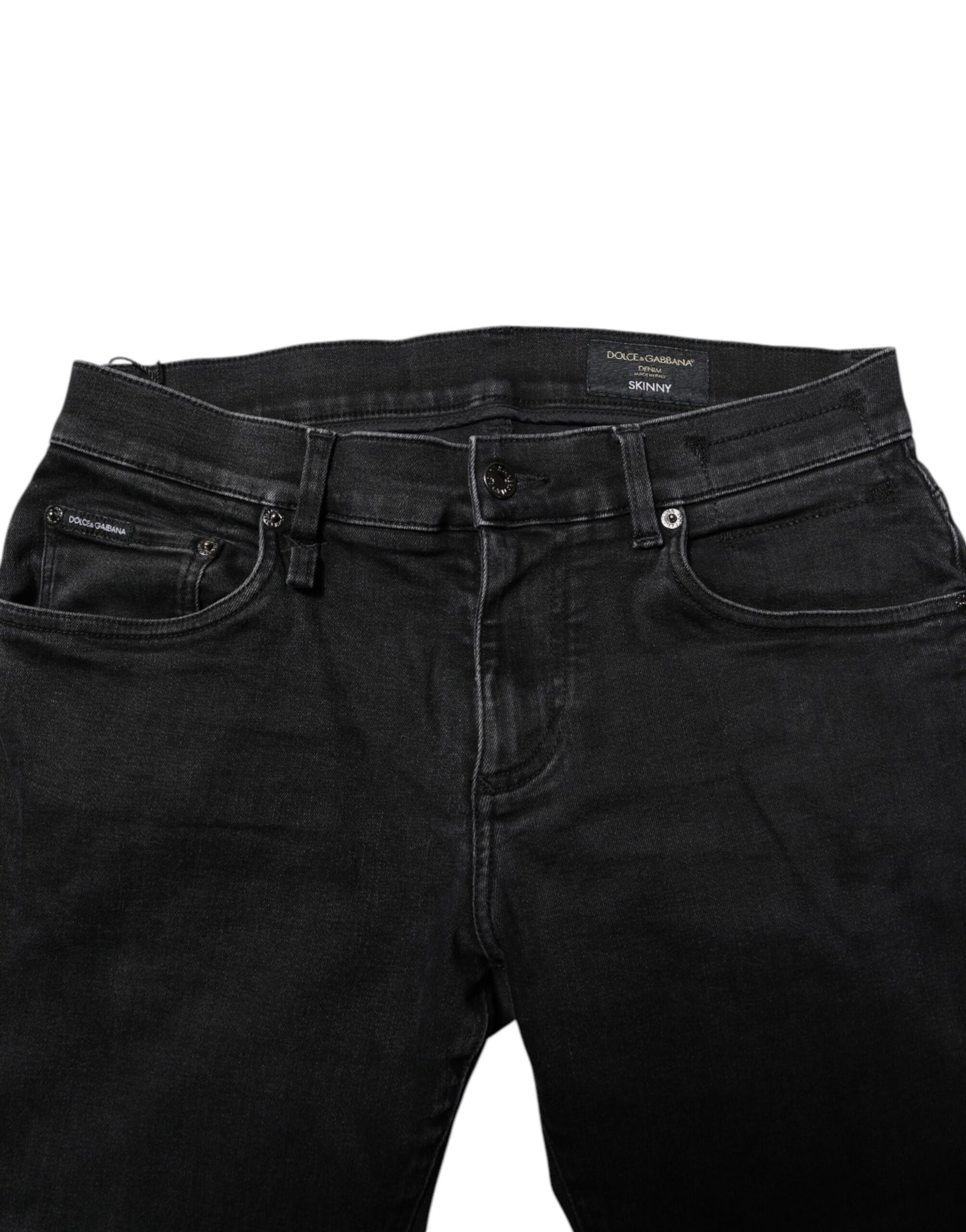Black Cotton Skinny Men Denim Jeans