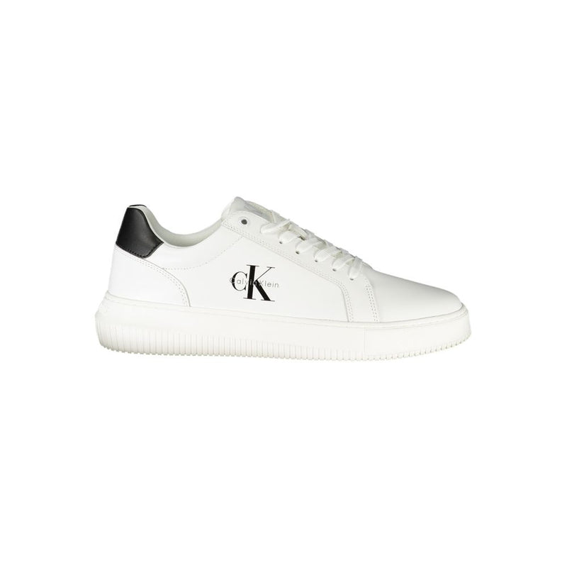 White Polyester Sneaker