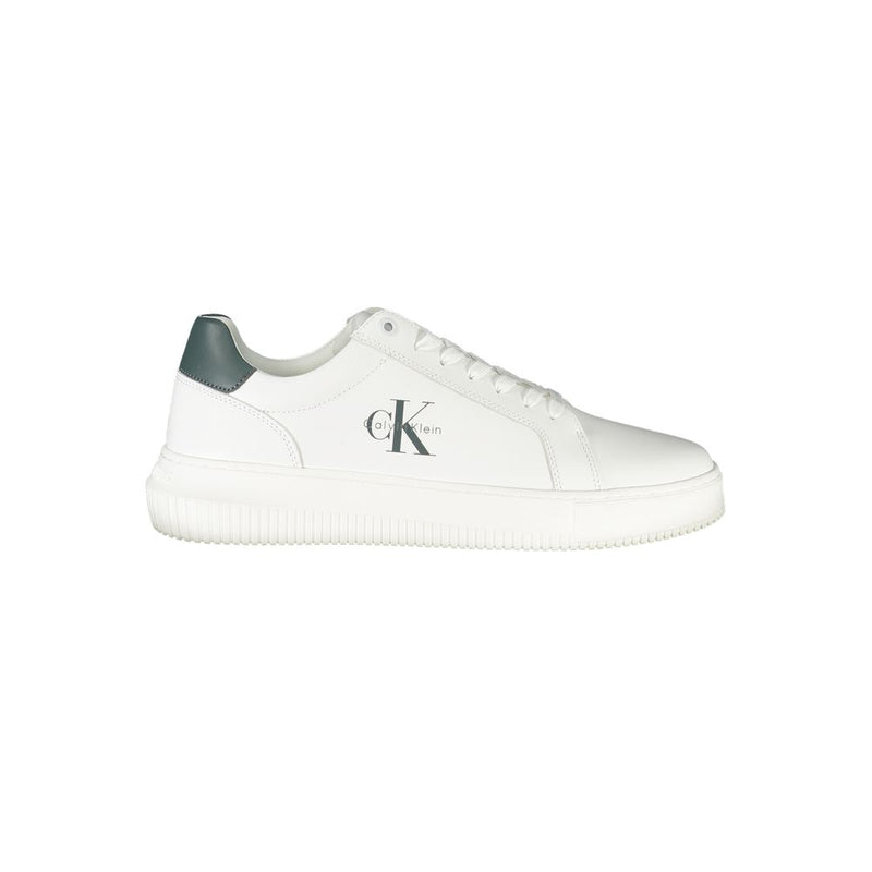 White Polyester Sneaker