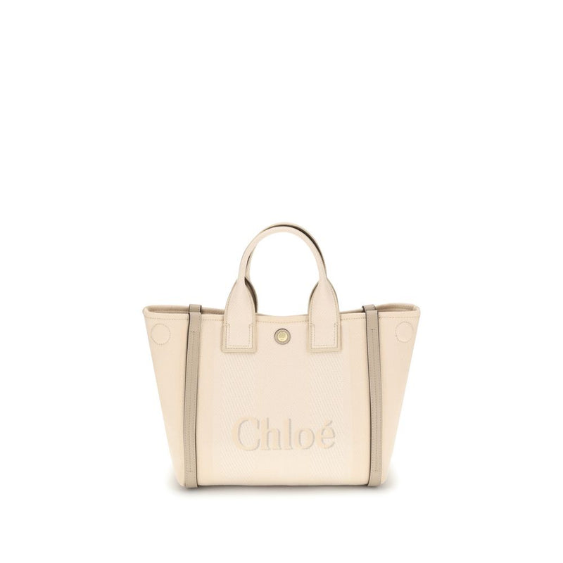 Beige Cotton Handbag