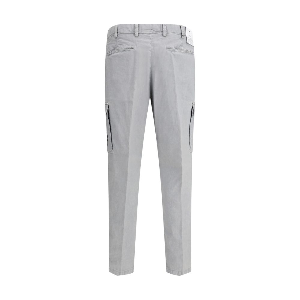 Gray Cotton Cargo Pants