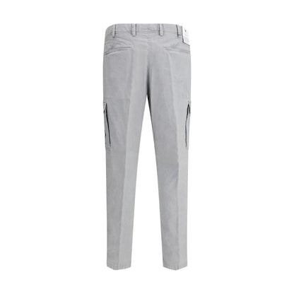 Gray Cotton Cargo Pants