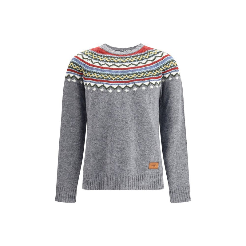 Gray Fleece Wool Sweatshirt