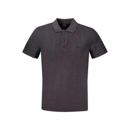 Sort bomuldspoloshirt