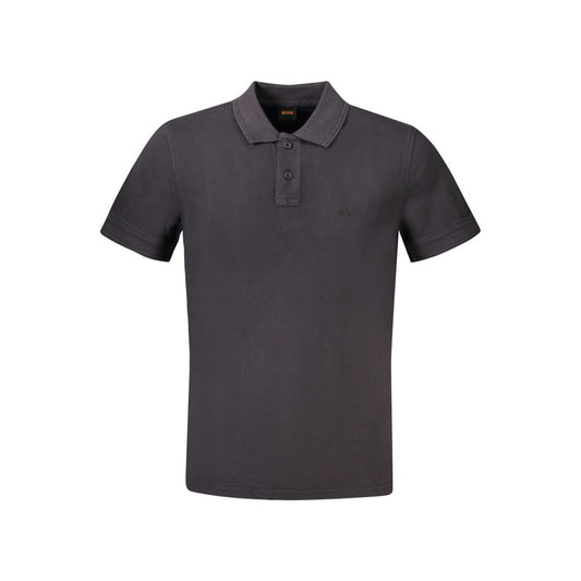 Sort bomuldspoloshirt
