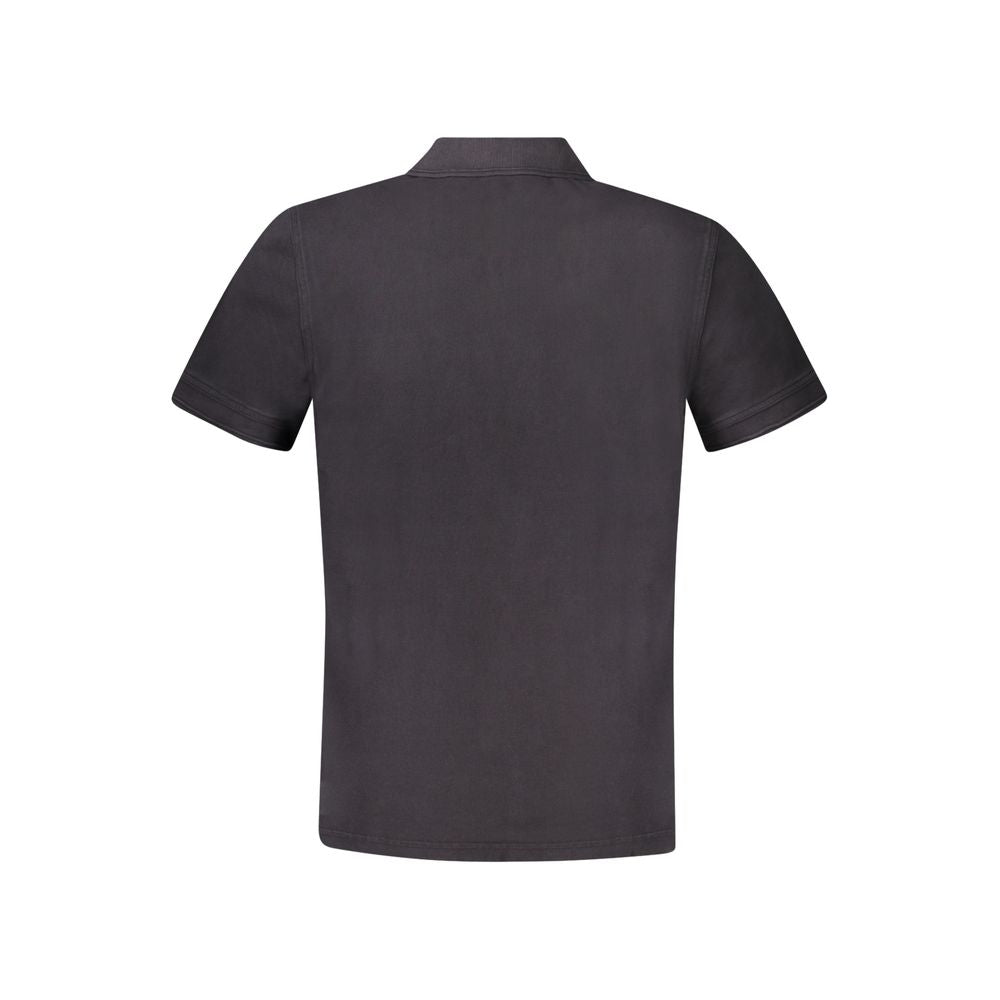 Sort bomuldspoloshirt