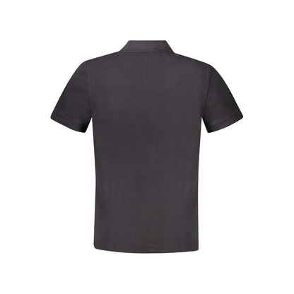 Sort bomuldspoloshirt
