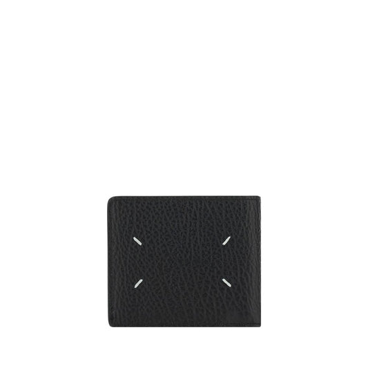 Wallet with iconic contrast stitched