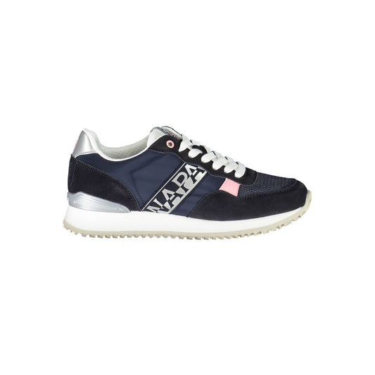 Blå polyester-sneaker