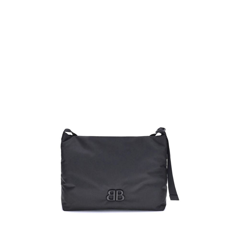 Black Fabric Shoulder Bag