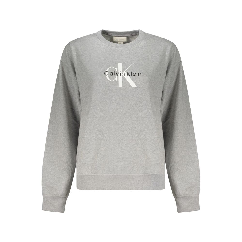 Gray Cotton Women Sweater