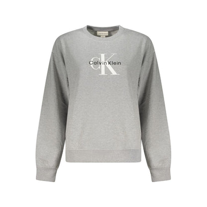 Gray Cotton Women Sweater