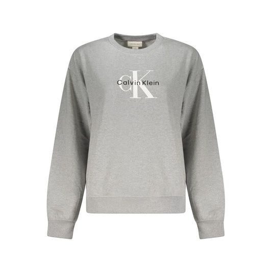 Gray Cotton Women Sweater