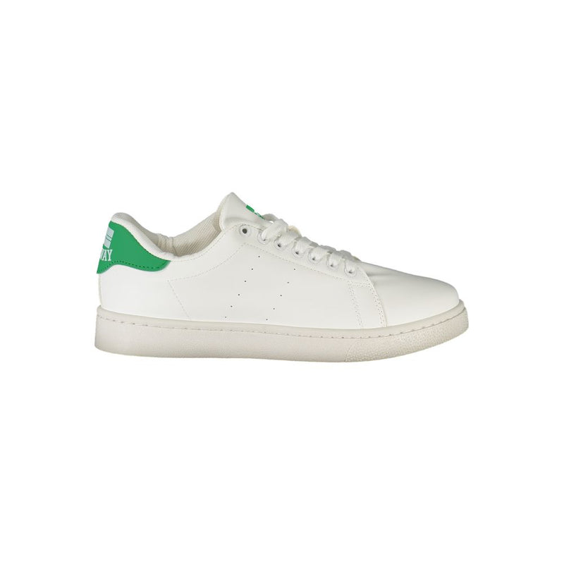 White Polyester Sneaker