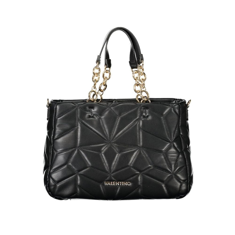 Black Polyethylene Women Handbag