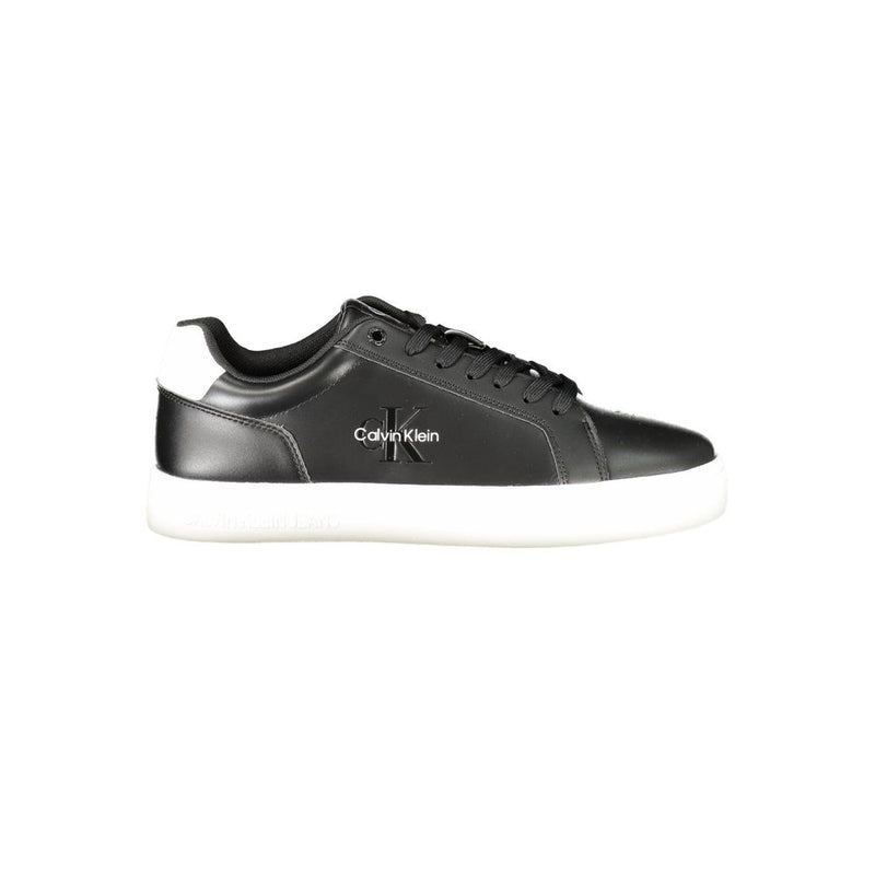 Black Polyester Sneaker