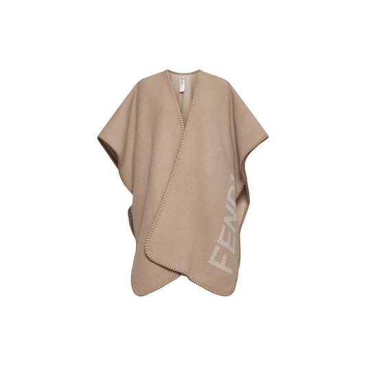 Uld- og kashmirponcho