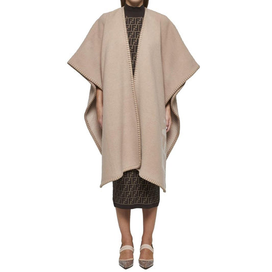 Uld- og kashmirponcho