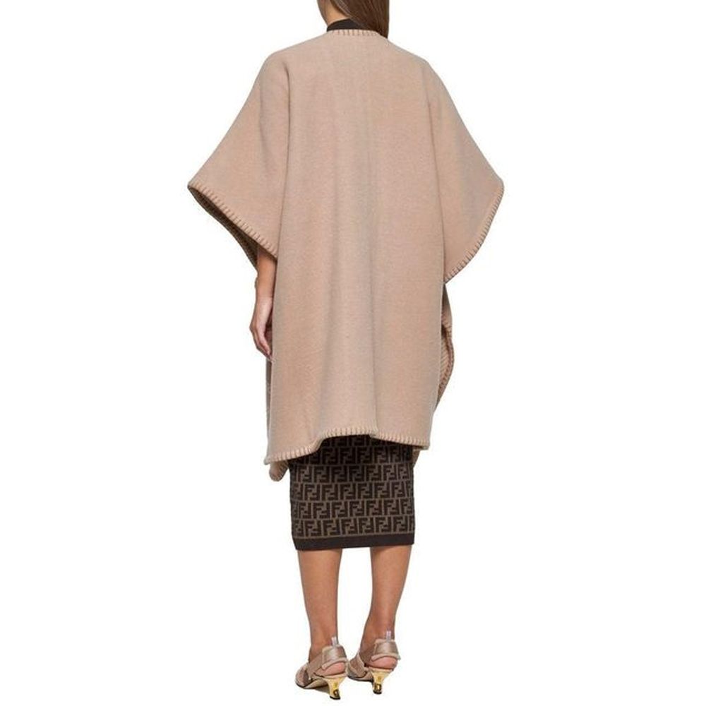 Uld- og kashmirponcho