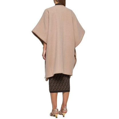 Uld- og kashmirponcho