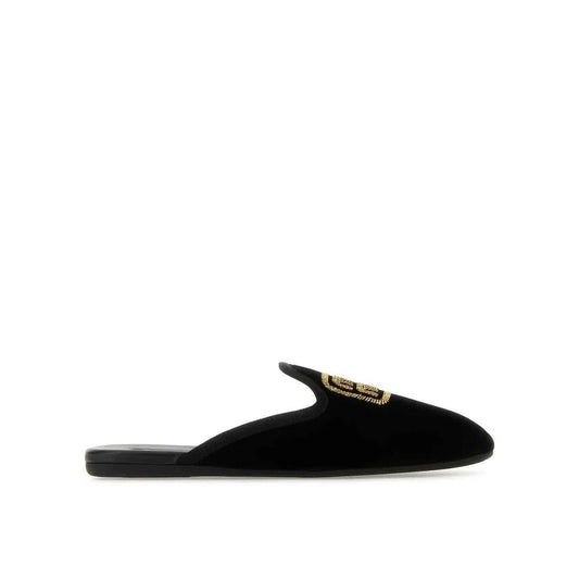 Slip-On Mules med Broderet Logo