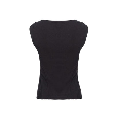 Sorte viskosetoppe og t-shirt