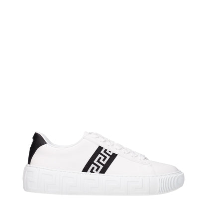Hvide lædersneakers
