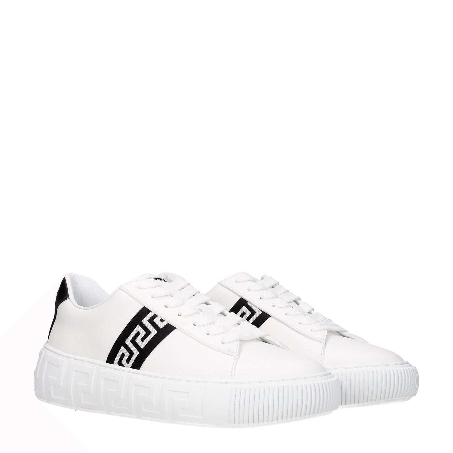 Hvide lædersneakers