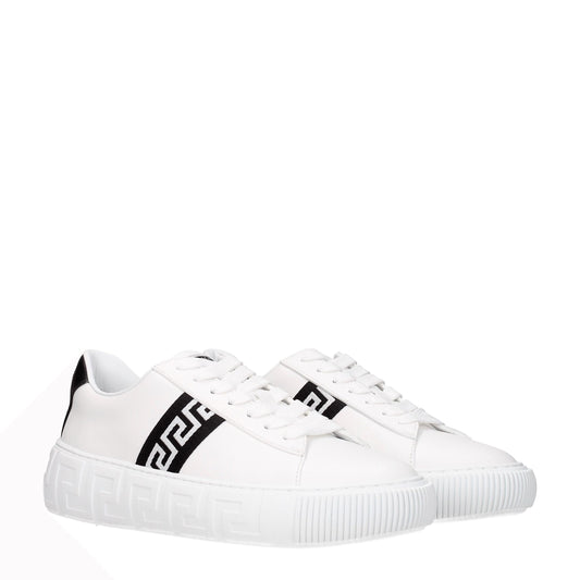 Hvide lædersneakers