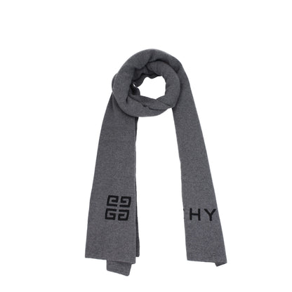 Gray Wool Scarf