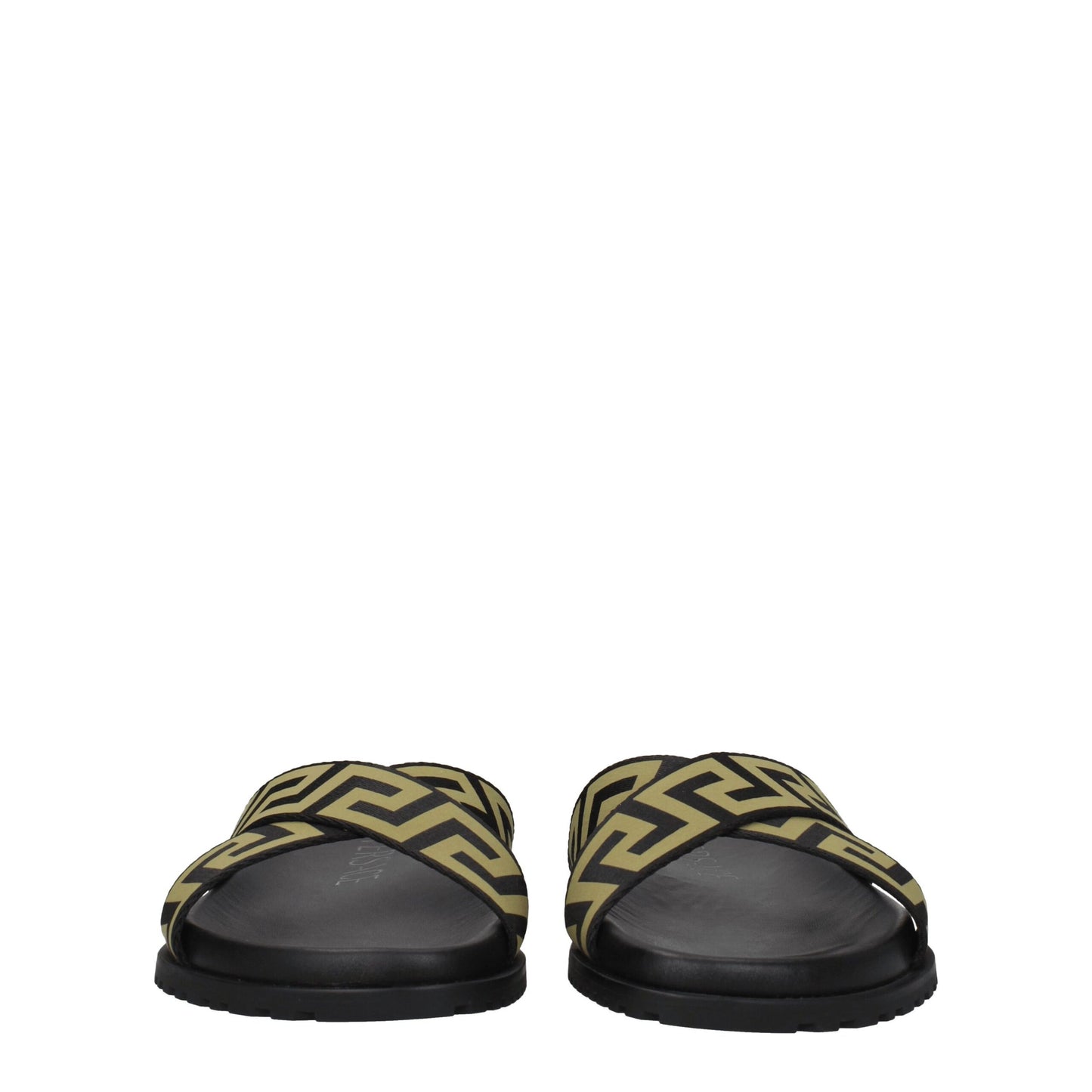 Black Fabric Slippers