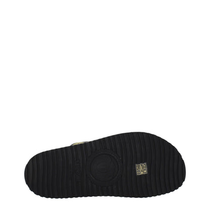 Black Fabric Slippers