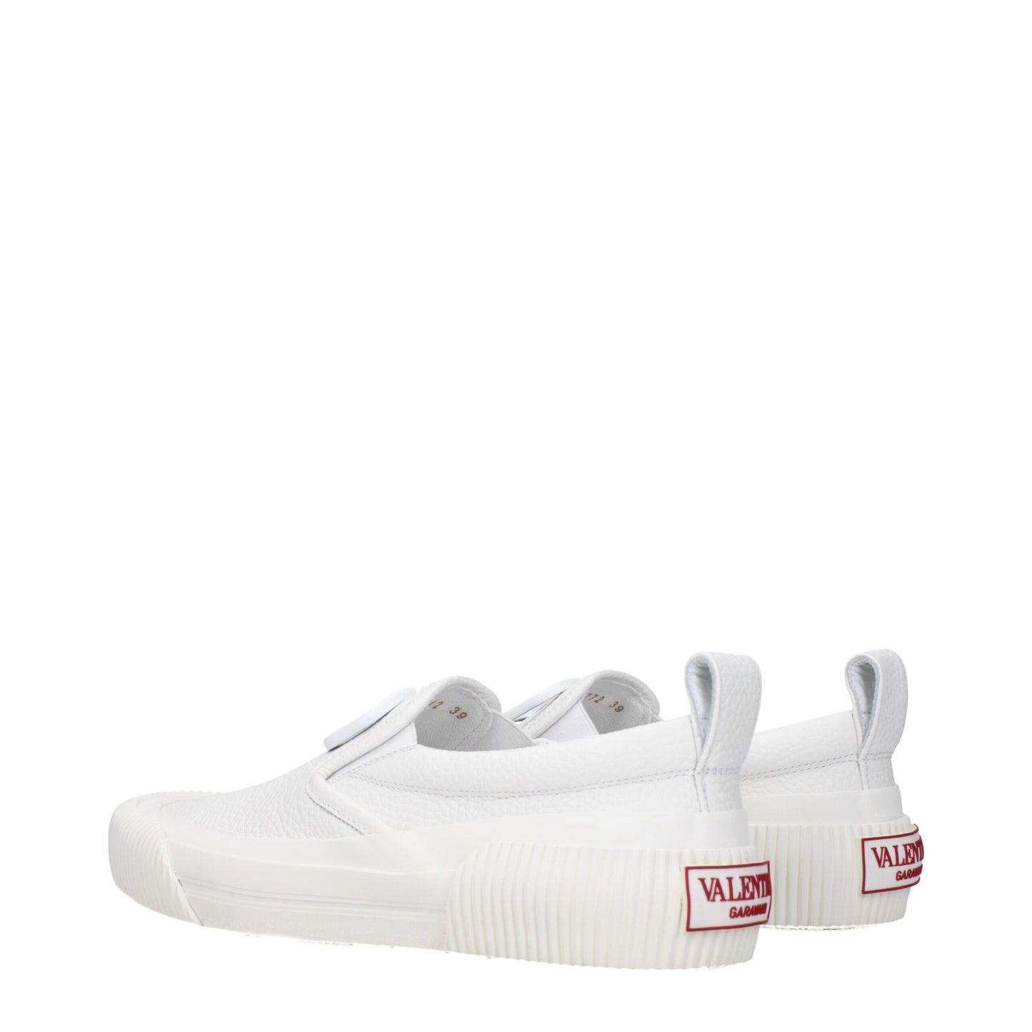 White Leather Slip-On Loafers