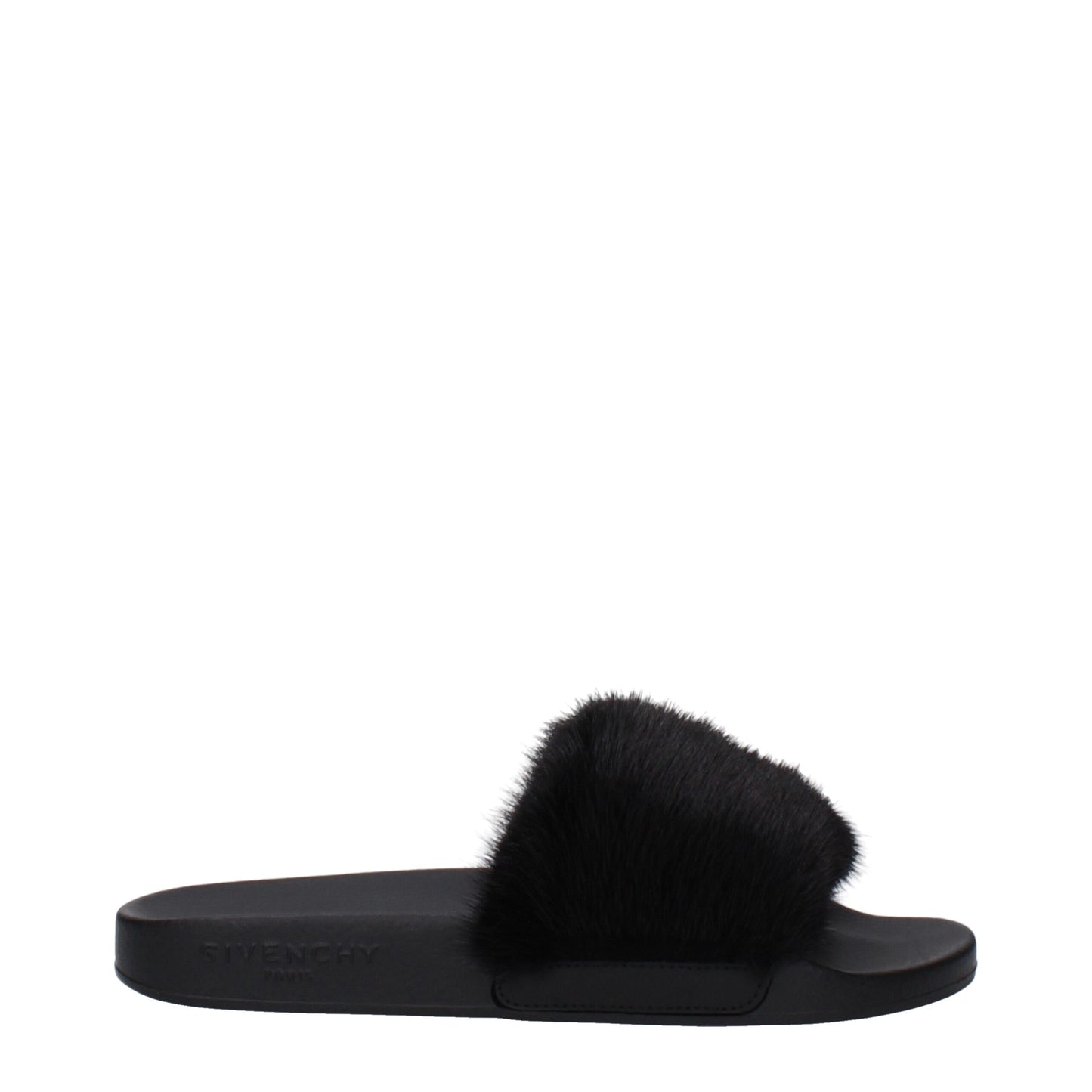 Black Cotton Slippers