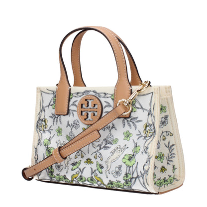 Beige Fabric Handbag