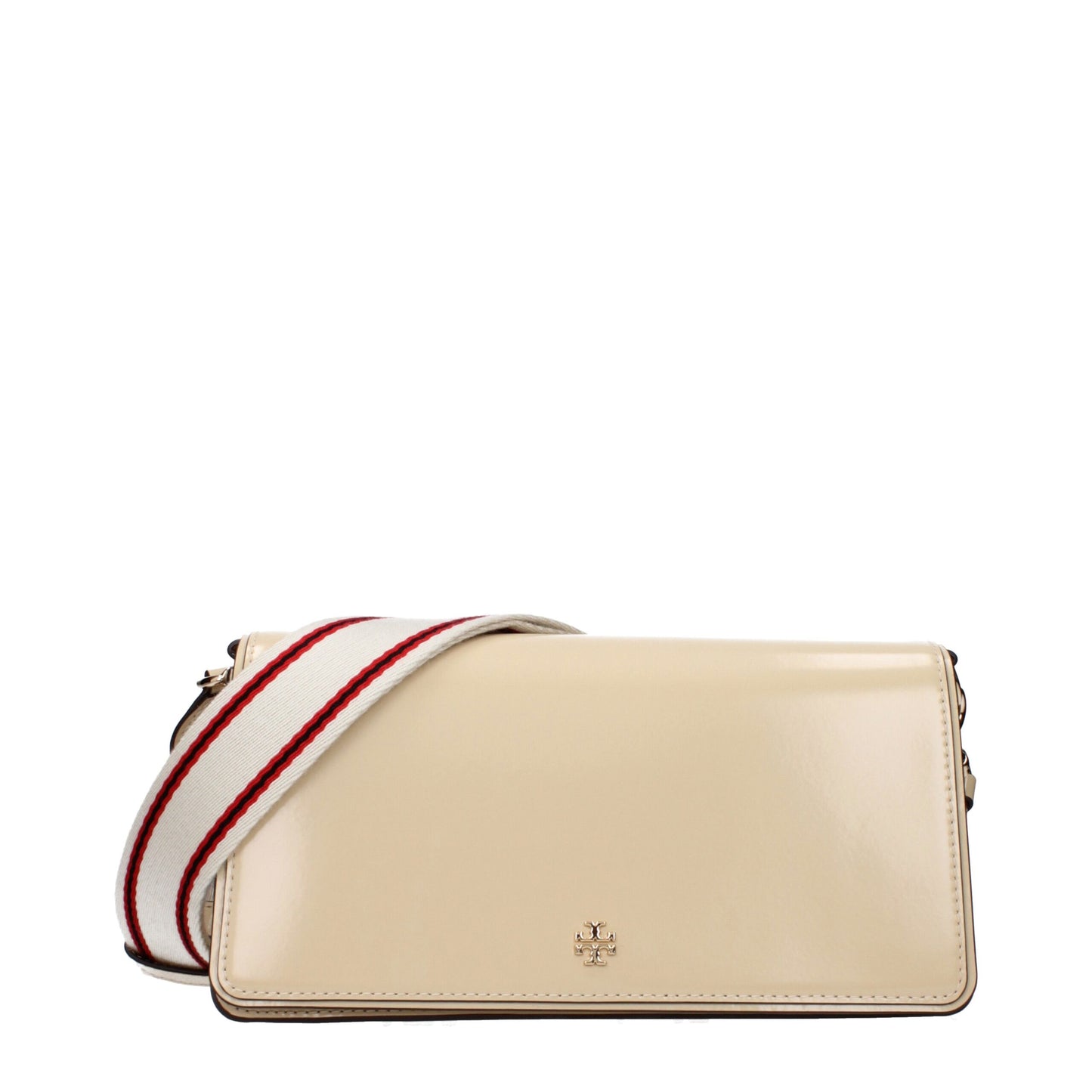 Beige Leather Crossbody Bag