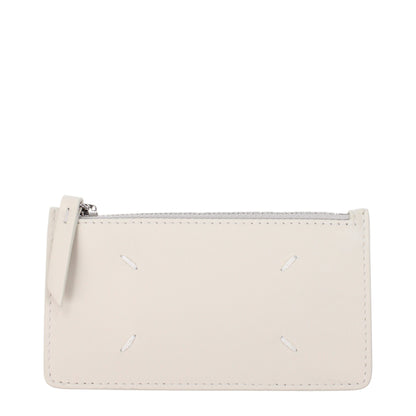 Beige Leather Wallet