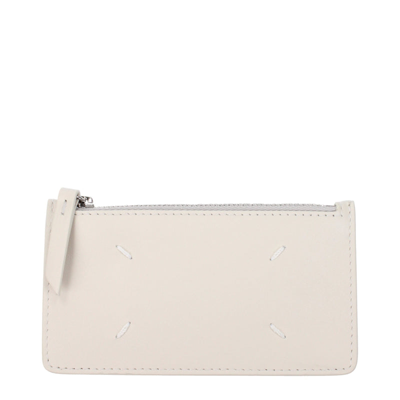 Beige Leather Wallet
