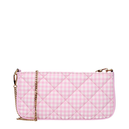 Pink Fabric Shoulder Bag
