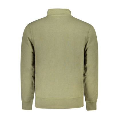 Green Cotton Men Sweater