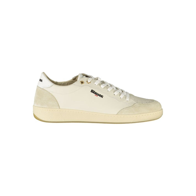 White Polyester Sneaker