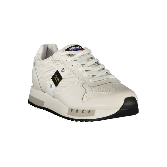 White Polyester Sneaker